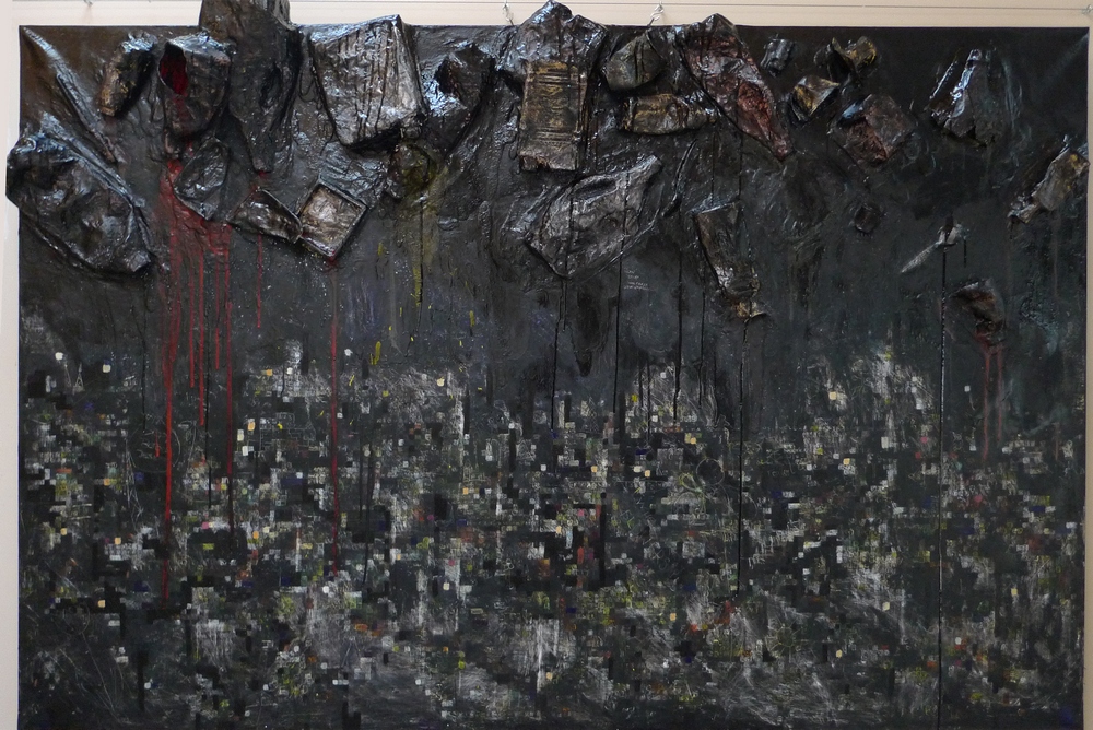 petrolitique-dechets-pollutionspetrolieres-peinture-nouvellefiguration-neo-expressionniste