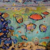 lespoissons-peinturepaysagesous-marin-figurationlibre-outsiderart