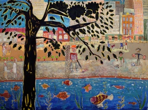 lacite-265x197cm-outsiderartpainting-figurationlibre-available-4900€