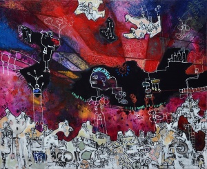 thepassage-virton-outsiderart-narrativepainting-humanfigure-hybridscreatures-self-taught-primitivism-redim