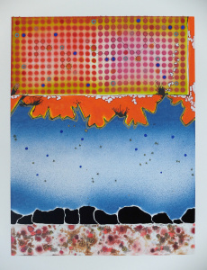 ink and graffitis on paper