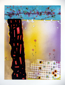 ink and graffitis on paper