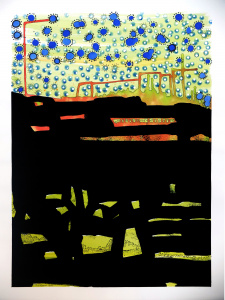 ink and black painting on paper