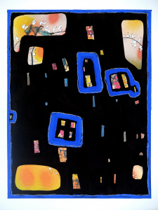 ink artwork of Thierry Virton on paper - 2022