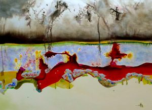 stage encre - stage encre de chine - stage de formation artistique et technique - stage de peinture abstraite - encre et abstraction - abergement de varey - ain