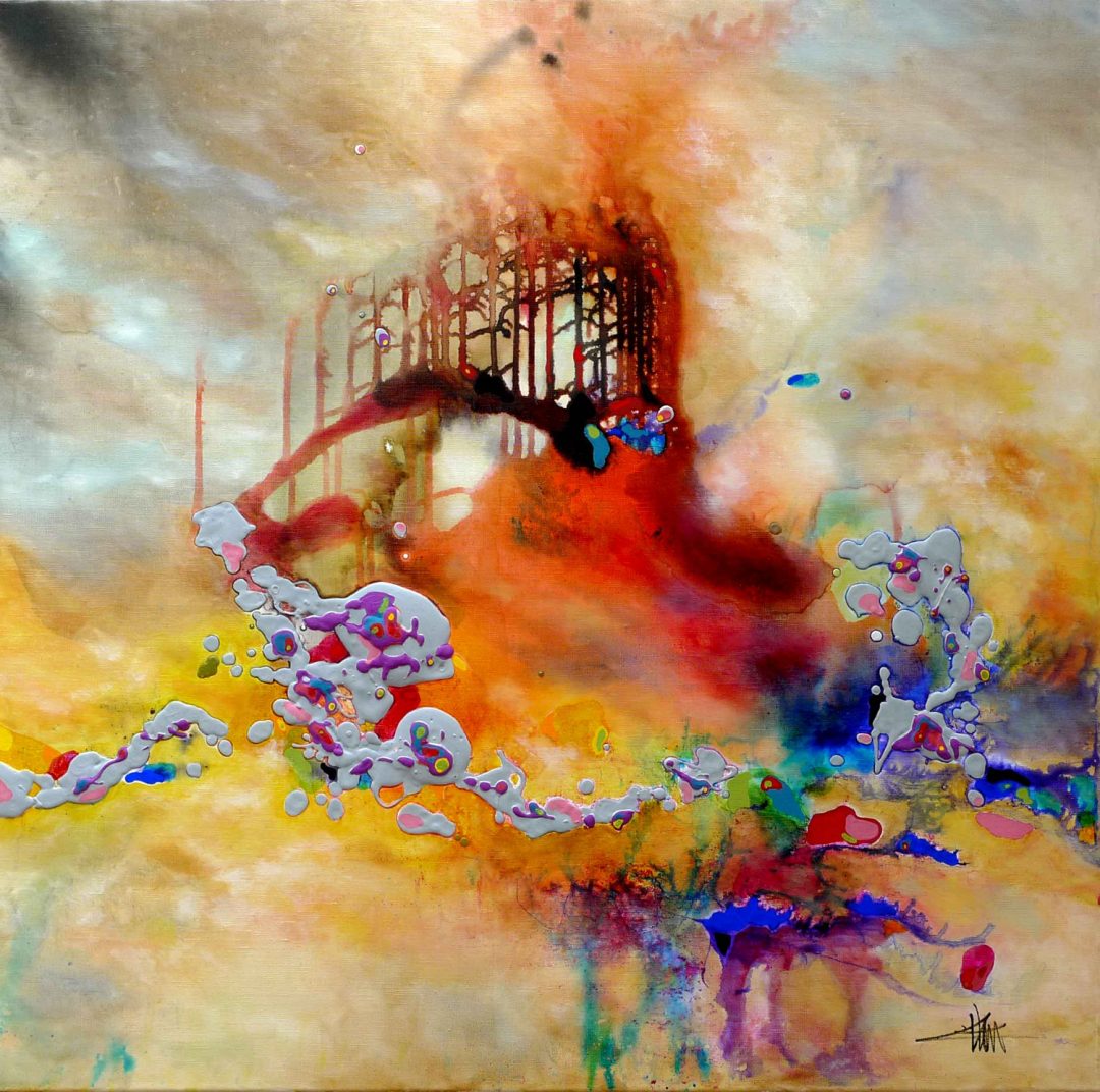stages de peinture - stage encrre - encre sur toile - encre sur papier - ain - abergement de varey